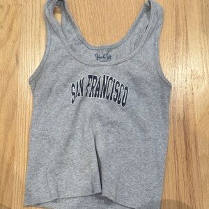 Brandy Melville Gray San Francisco Tank